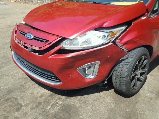 3FADP4FJ3BM100782 - 2011 FORD FIESTA SES RED photo 9