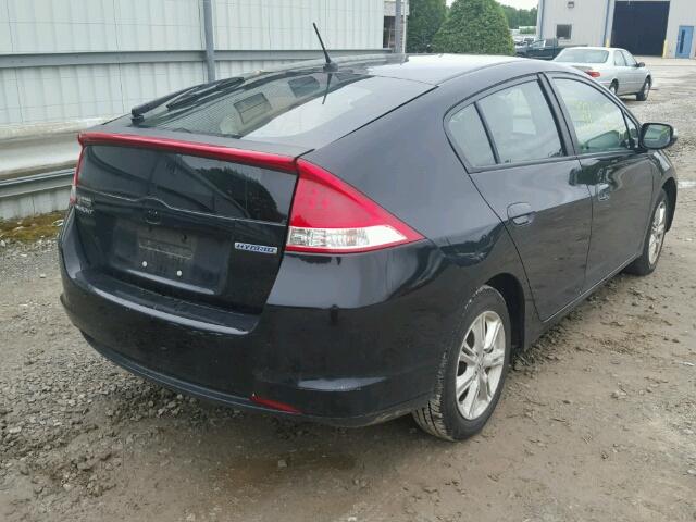 JHMZE2H79AS012450 - 2010 HONDA INSIGHT EX BLACK photo 4