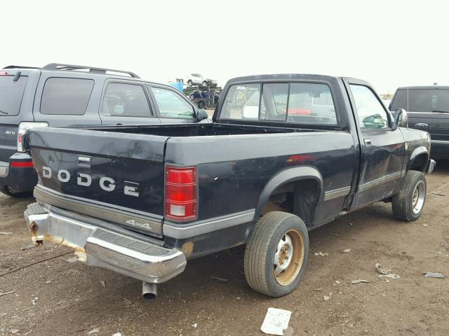 1B7GR14XXJS794822 - 1988 DODGE DAKOTA BLACK photo 4