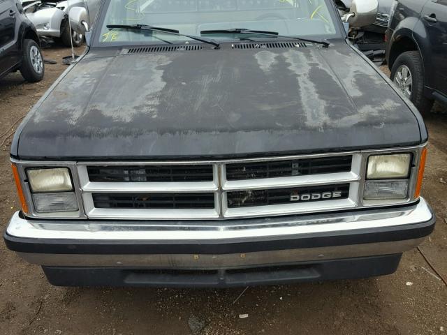 1B7GR14XXJS794822 - 1988 DODGE DAKOTA BLACK photo 7