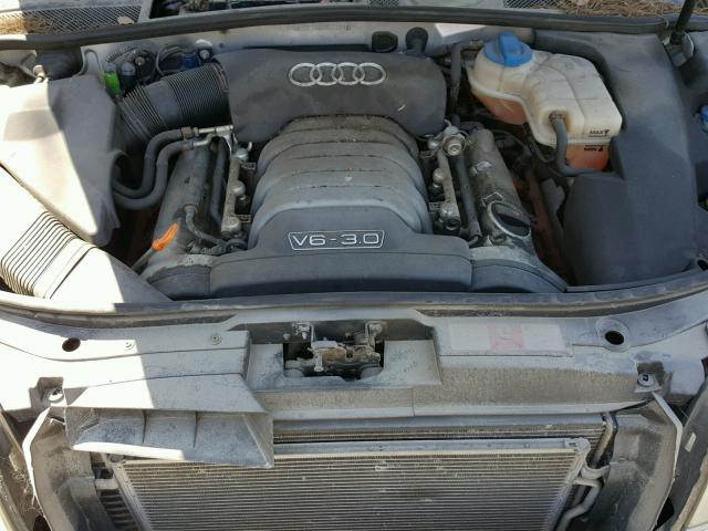 WAULT64B23N102116 - 2003 AUDI A6 3.0 QUA SILVER photo 7