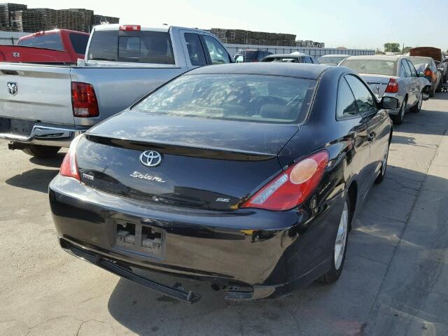 4T1CE38P34U810959 - 2004 TOYOTA CAMRY SOLA BLACK photo 4