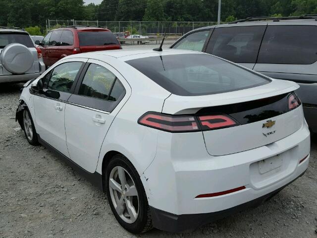 1G1RB6E49EU116614 - 2014 CHEVROLET VOLT WHITE photo 3