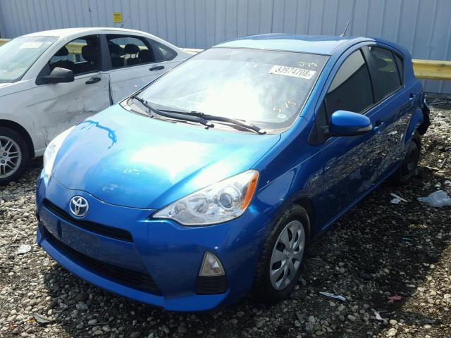 JTDKDTB35C1027974 - 2012 TOYOTA PRIUS C BLUE photo 2