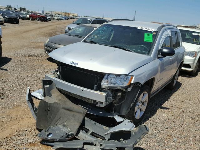 1J4NT1FB2BD170782 - 2011 JEEP COMPASS SP SILVER photo 2