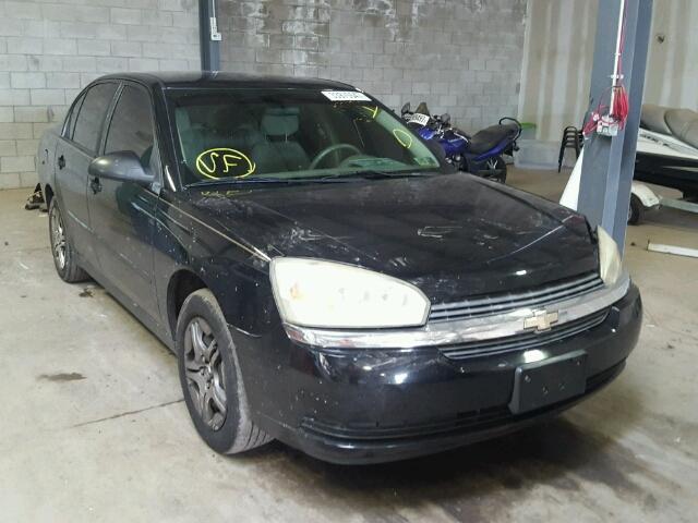 1G1ZS52825F285346 - 2005 CHEVROLET MALIBU BLACK photo 1