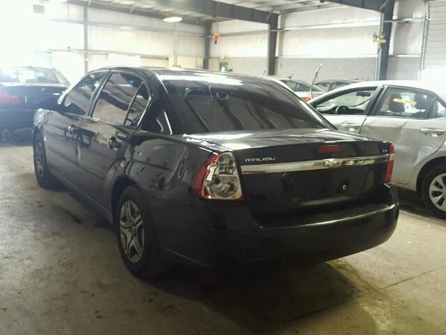 1G1ZS52825F285346 - 2005 CHEVROLET MALIBU BLACK photo 3