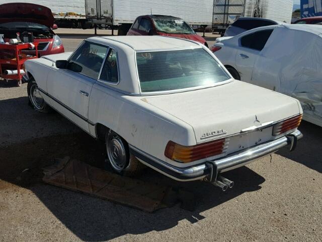 10704412012460 - 1973 MERCEDES-BENZ 450 SL WHITE photo 3