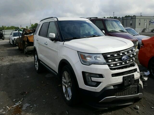 1FM5K7F80GGB86321 - 2016 FORD EXPLORER L WHITE photo 1