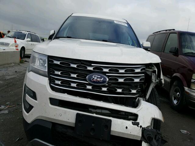 1FM5K7F80GGB86321 - 2016 FORD EXPLORER L WHITE photo 7