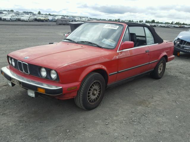 WBABB2303H1941178 - 1987 BMW 325 I AUTO RED photo 2