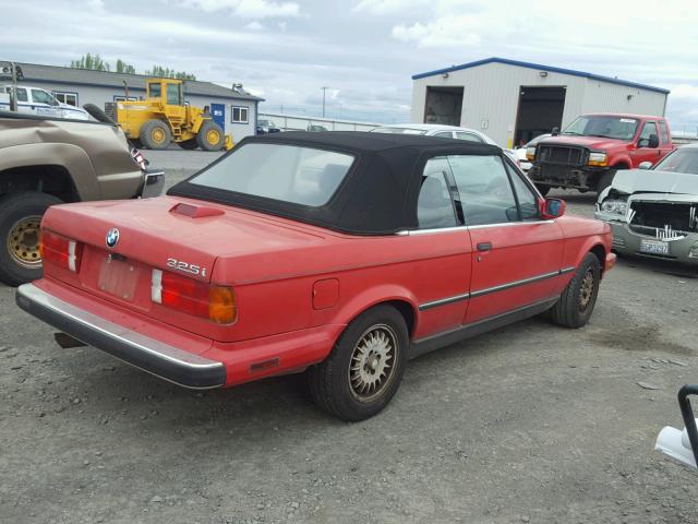 WBABB2303H1941178 - 1987 BMW 325 I AUTO RED photo 4