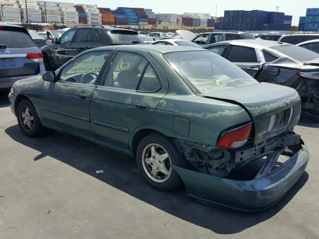 3N1CB51D9YL313085 - 2000 NISSAN SENTRA BAS GREEN photo 3