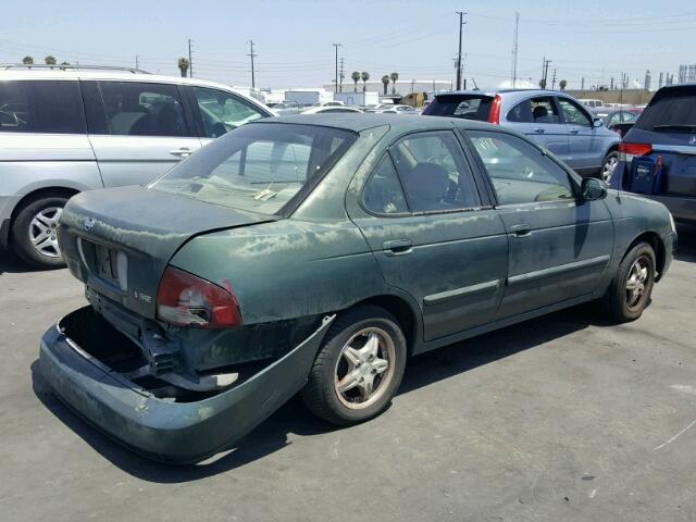 3N1CB51D9YL313085 - 2000 NISSAN SENTRA BAS GREEN photo 4