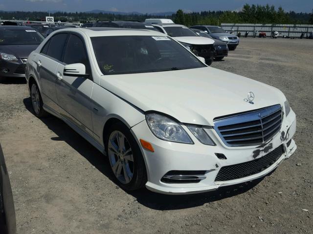 WDDHF8JB4CA542304 - 2012 MERCEDES-BENZ E 350 4MAT WHITE photo 1