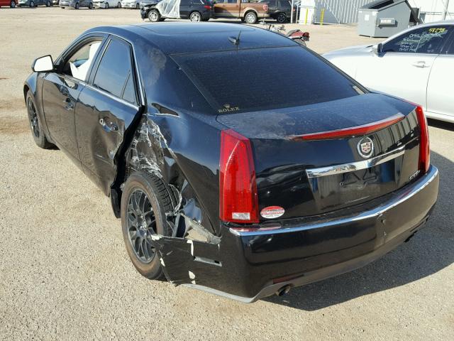 1G6DG577780144589 - 2008 CADILLAC CTS BLACK photo 3