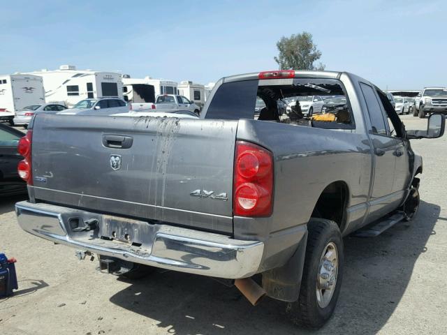 3D7KS28A88G131685 - 2008 DODGE RAM 2500 S CHARCOAL photo 4