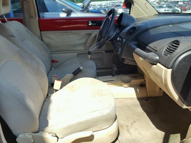 3VWBC21C6XM459249 - 1999 VOLKSWAGEN NEW BEETLE 红色 照片 5