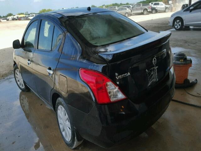 3N1CN7AP6DL883679 - 2013 NISSAN VERSA S BLACK photo 3