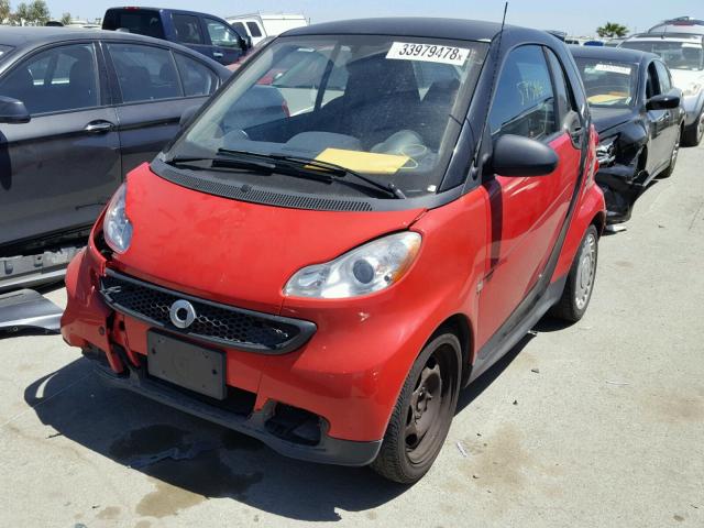 WMEEJ3BA8DK657831 - 2013 SMART FORTWO PUR RED photo 2