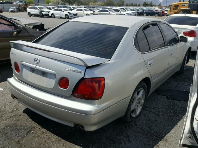 JT8BL69S820009652 - 2002 LEXUS GS 430 SILVER photo 4