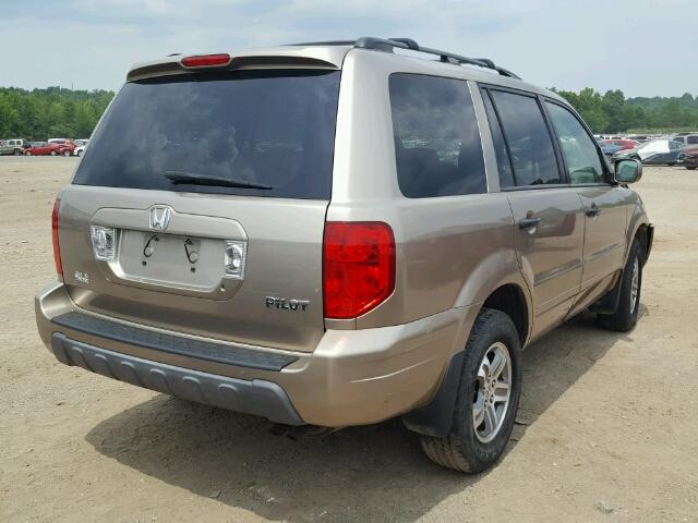 5FNYF18505B025139 - 2005 HONDA PILOT EXL GOLD photo 4