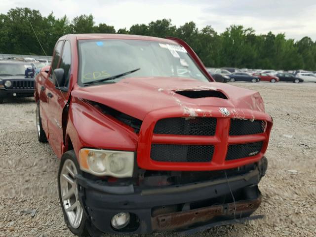 3D3HA18HX5G792779 - 2005 DODGE RAM SRT10 RED photo 9