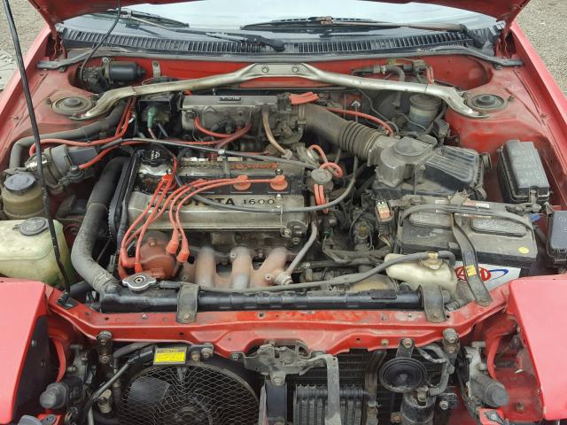 JT2AE98C7K3236678 - 1989 TOYOTA COROLLA GT RED photo 7