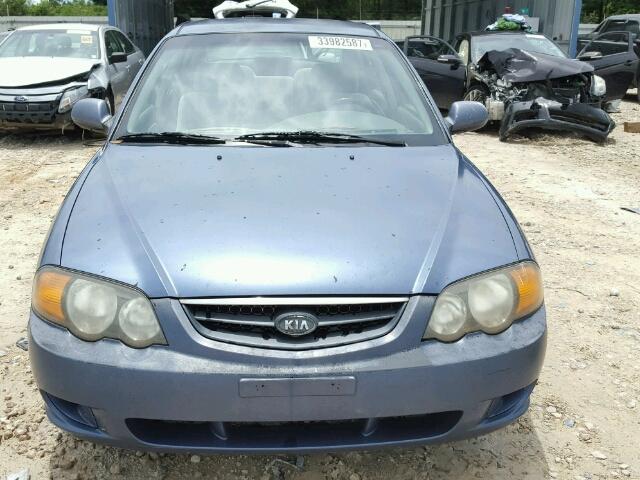 KNAFB161235101216 - 2003 KIA SPECTRA GS BLUE photo 10