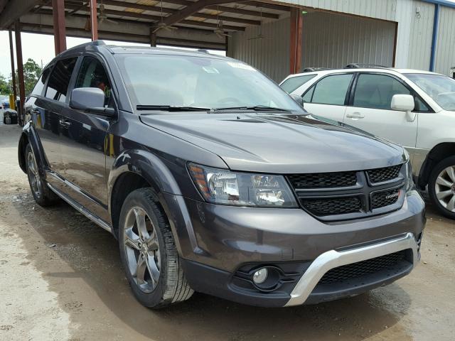 3C4PDCGGXJT157093 - 2018 DODGE JOURNEY CR GRAY photo 1