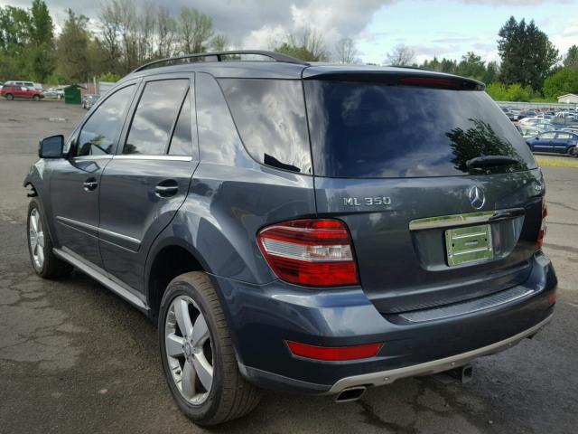 4JGBB8GB5BA733100 - 2011 MERCEDES-BENZ ML 350 4MA BLACK photo 3