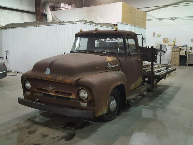 F25V6K28757 - 1956 FORD F 250 BROWN photo 2