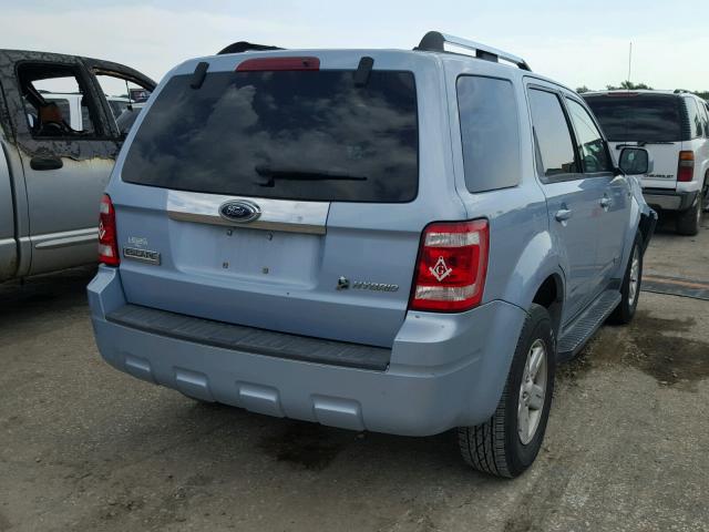 1FMCU49HX8KA68187 - 2008 FORD ESCAPE HEV BLUE photo 4