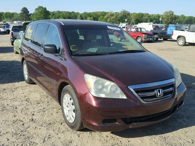 5FNRL38257B144418 - 2007 HONDA ODYSSEY LX MAROON photo 1