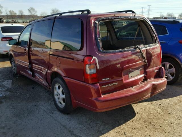 1GHDX03E54D126111 - 2004 OLDSMOBILE SILHOUETTE MAROON photo 3