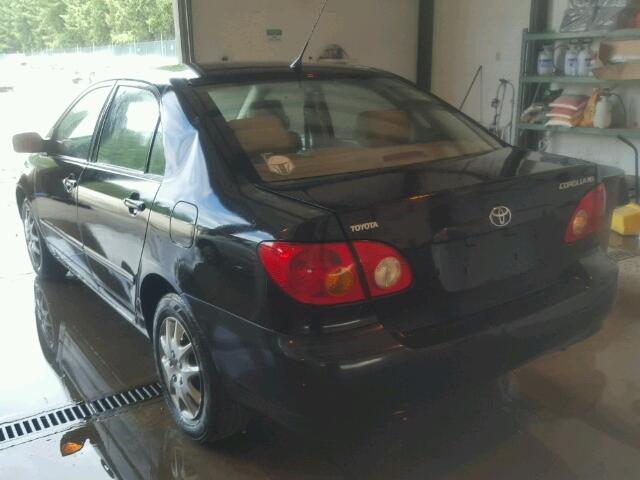 2T1BR38EX4C184326 - 2004 TOYOTA COROLLA CE BLACK photo 3