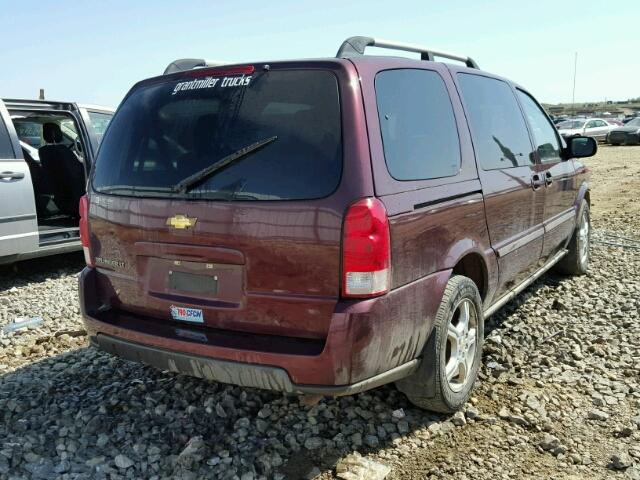 1GNDV33157D210788 - 2007 CHEVROLET UPLANDER L ბურგუნდია ფოტო 4