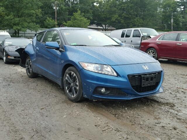 JHMZF1C64FS002406 - 2015 HONDA CR-Z EX BLUE photo 1