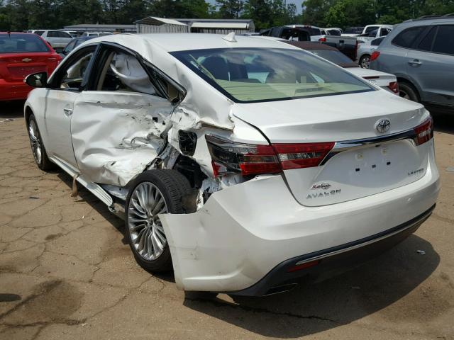 4T1BK1EBXGU242280 - 2016 TOYOTA AVALON XLE WHITE photo 3