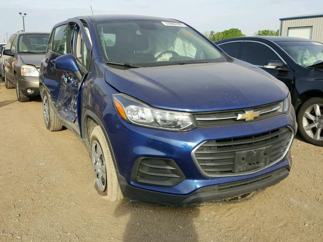 3GNCJKSBXHL135058 - 2017 CHEVROLET TRAX LS BLUE photo 1