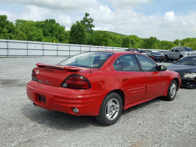 1G2NF52E42C313942 - 2002 PONTIAC GRAND AM S Qırmızı foto 4
