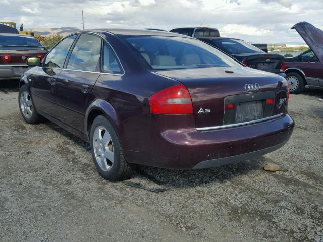 WAUED54B3YN059610 - 2000 AUDI A6 2.7T QU PURPLE photo 3