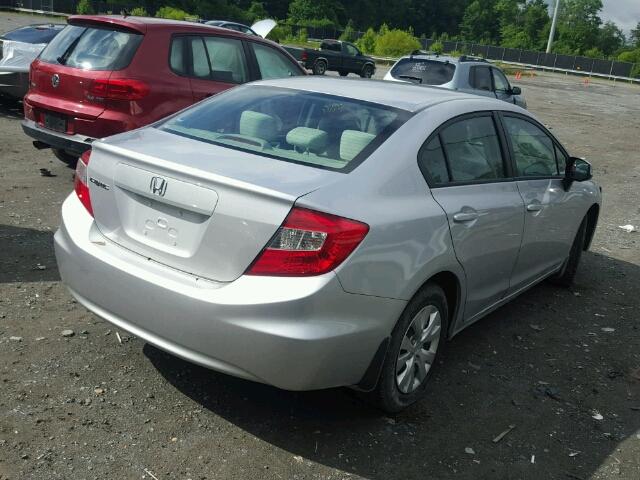 19XFB2F55CE008738 - 2012 HONDA CIVIC SILVER photo 4