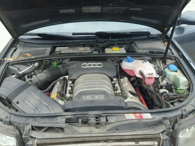 WAULT68E55A017740 - 2005 AUDI A4 3.0 QUA GRAY photo 7