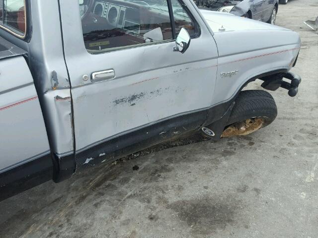 1FTCR11S4FUC52411 - 1985 FORD RANGER SILVER photo 10