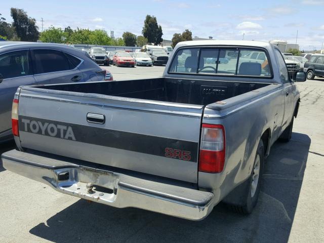 JT4VD10C4P0004380 - 1993 TOYOTA T100 SR5 GRAY photo 4