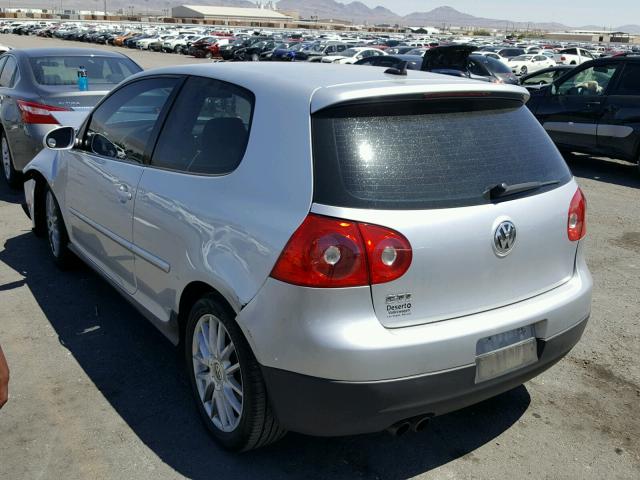 WVWEV71K87W040561 - 2007 VOLKSWAGEN NEW GTI SILVER photo 3