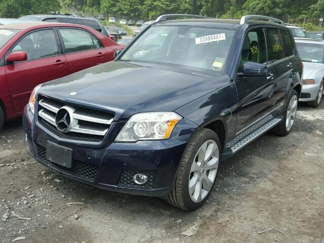 WDCGG8HB7AF369784 - 2010 MERCEDES-BENZ GLK 350 4M BLUE photo 2