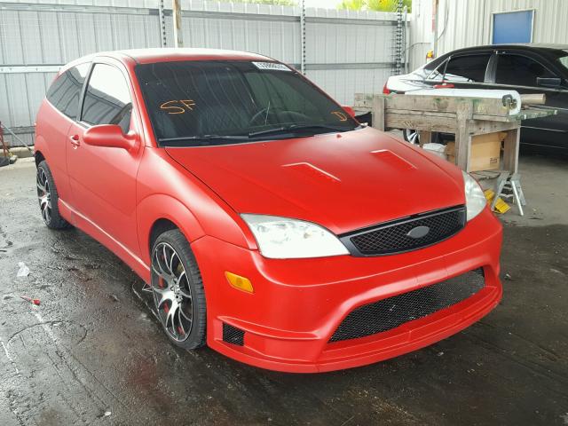 1FAFP31N57W327802 - 2007 FORD FOCUS ZX3 RED photo 1
