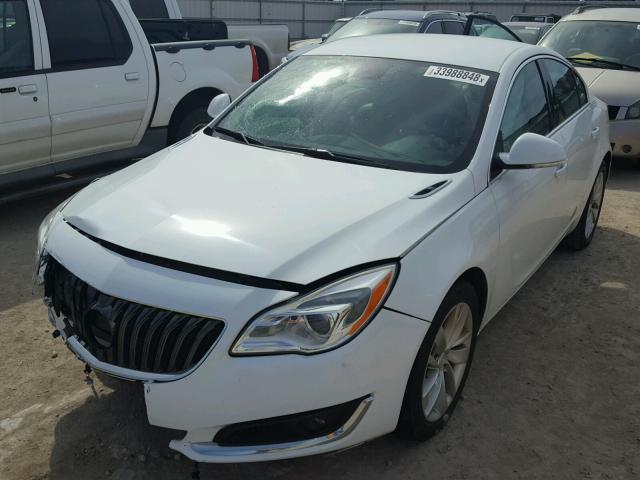 2G4GK5EX7G9169360 - 2016 BUICK REGAL WHITE photo 2